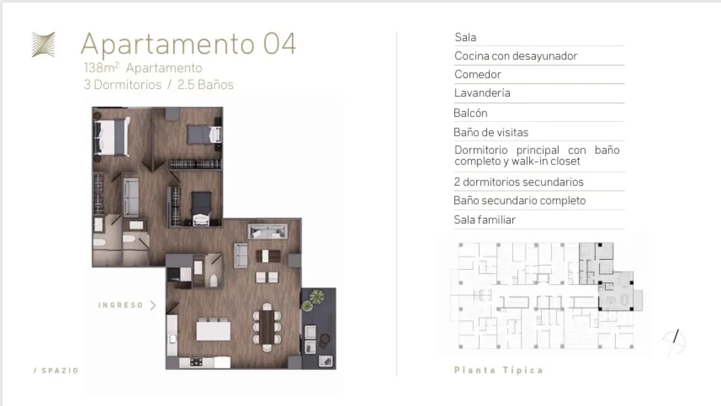 2 APARTAMENTOS PARA ESTRENAR - SPAZIO ZONA 15