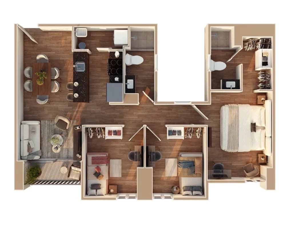 Apartamentos en proyecto, Zona 7 (Opción 2)