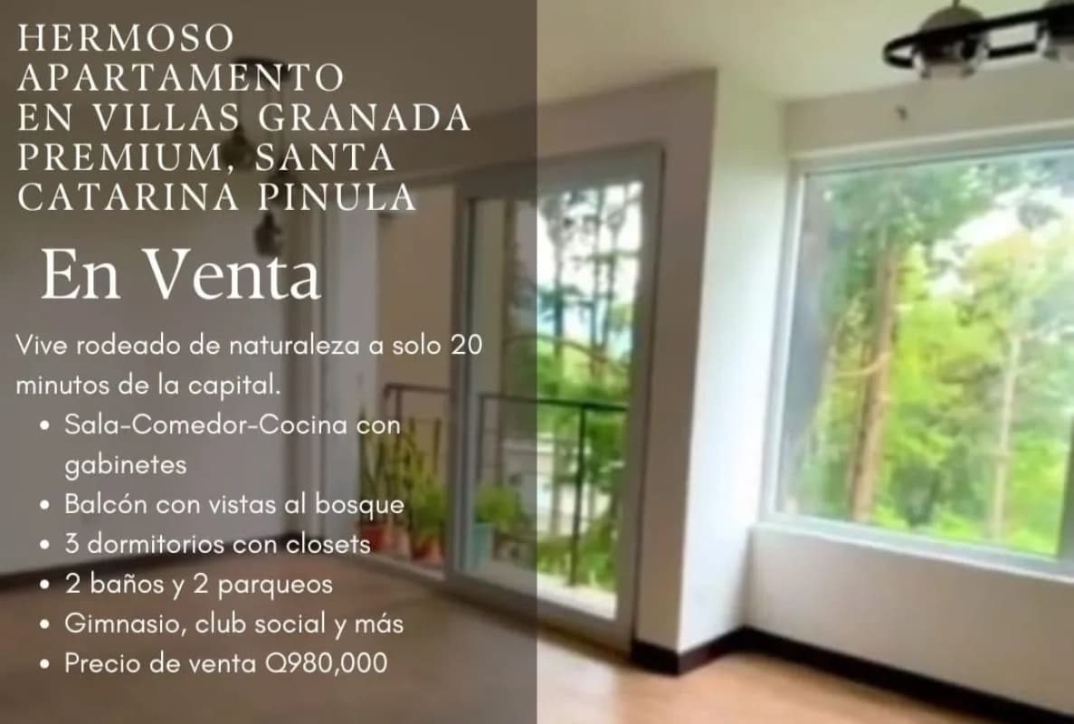 VENDO APTO VILLAS GRANADA PREMIUM SANTA CATARINA PINULA REF.6856