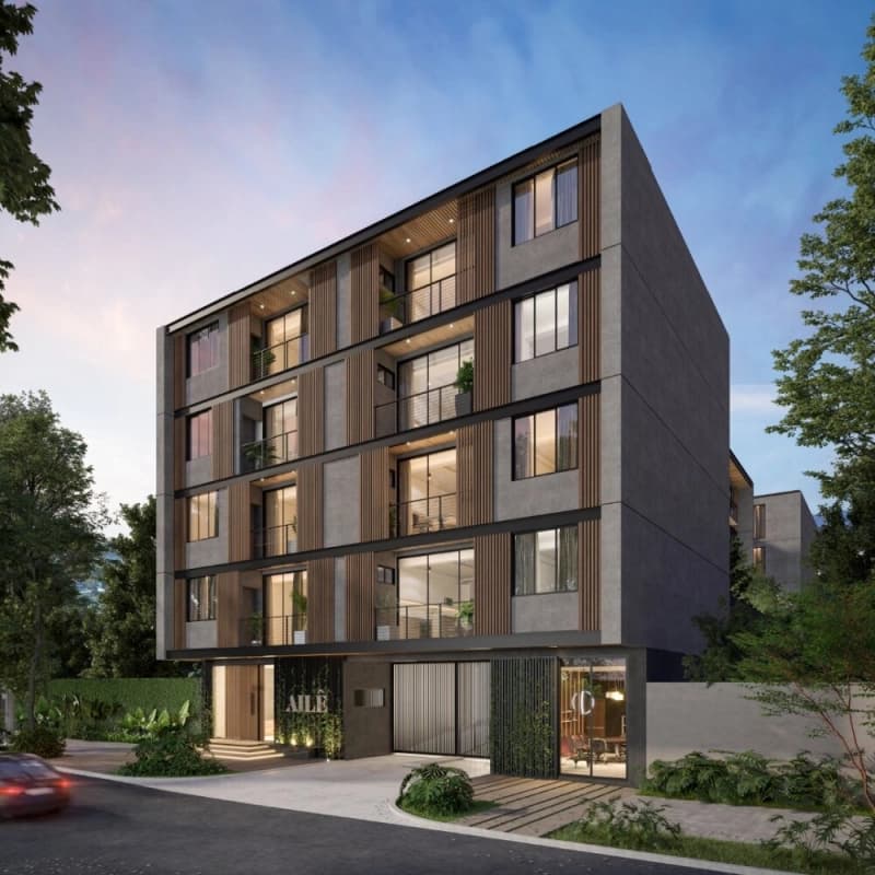 Apartamento amueblado en renta con jardín privado