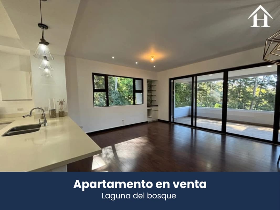 apartamento con terraza y vista a Laguna, Santa Catarina Pinula