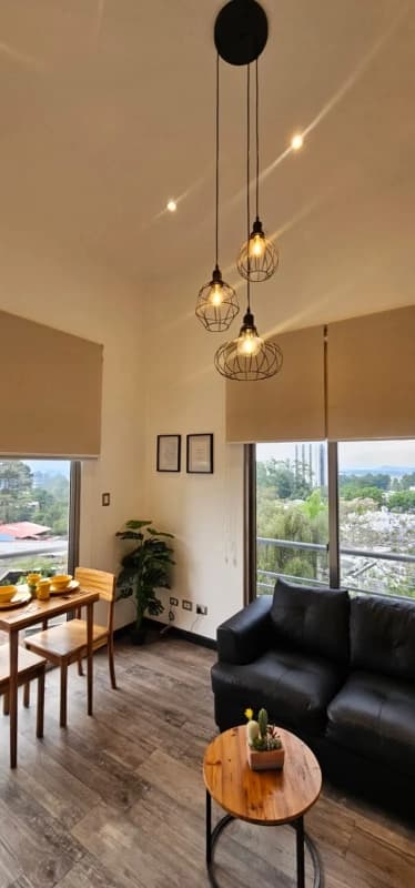 Apartamento en alquiler zona 15 Vista Hermosa 3 amueblado Adamant tipo lof