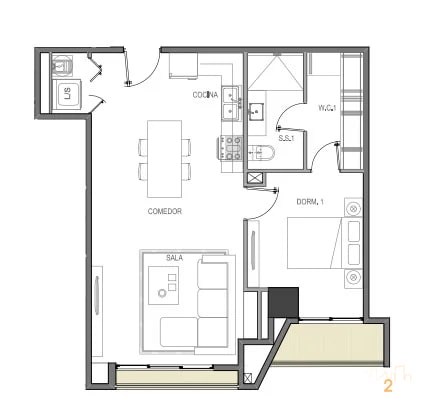Excelente precio a una cuadra Av Las Americas — Apartamento en Venta en Artis, Zona 13, Guatemala, Ciudad — foto 11 de 17