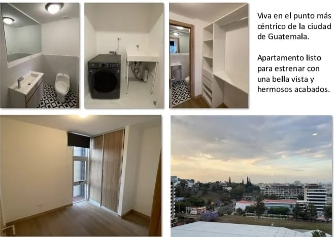 Rento Apto Amueblado de 2 Hab Edif. Vivo Zona 4 REF.6838 — Apartamento en Alquiler en Zona 4, Guatemala, Ciudad — foto 3 de 14