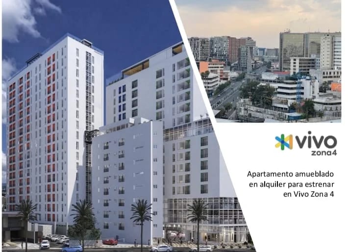 Rento Apto Amueblado de 2 Hab Edif. Vivo Zona 4 REF.6838 — Apartamento en Alquiler en Zona 4, Guatemala, Ciudad — foto 4 de 14