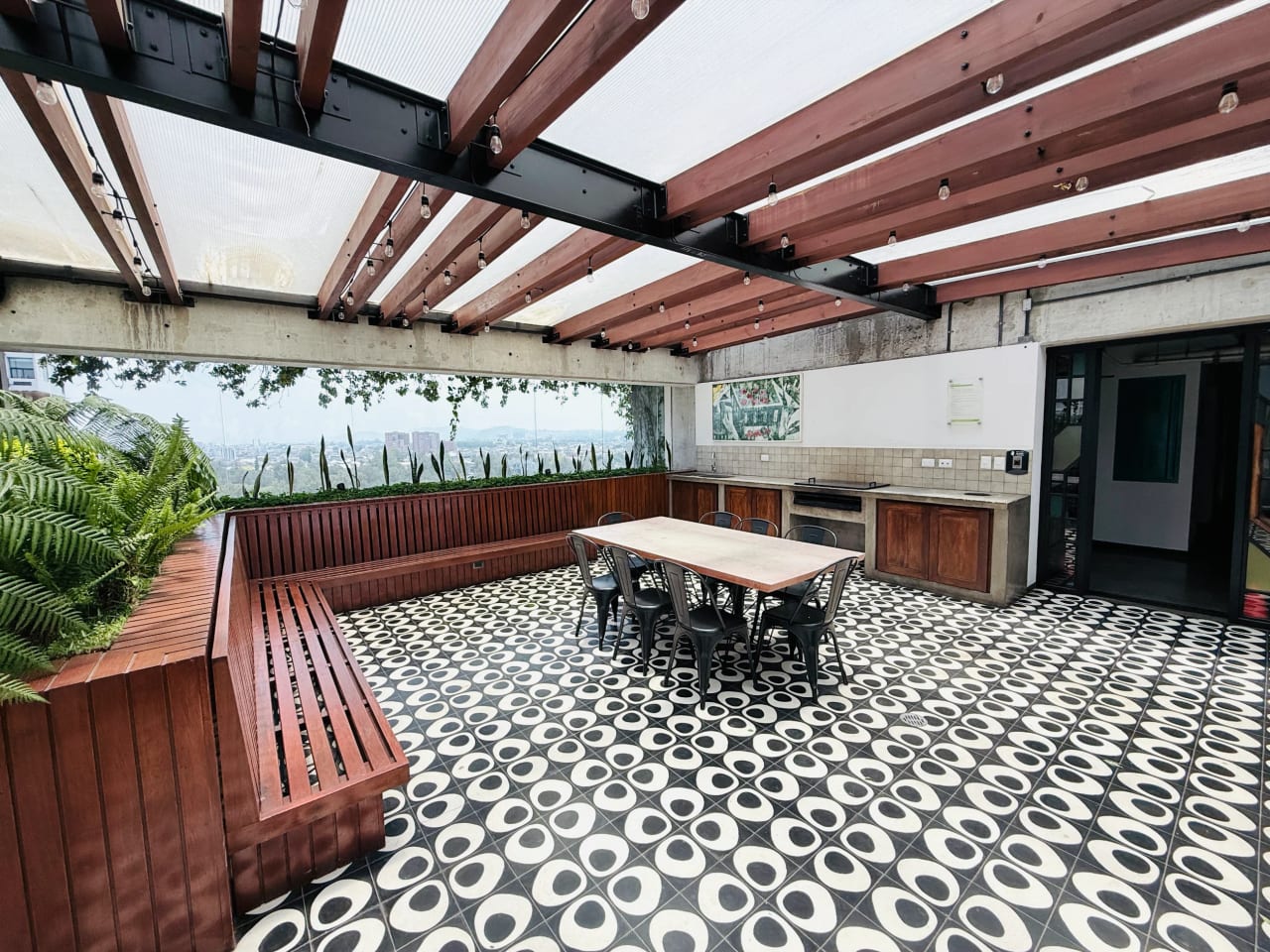 APARTAMENTO ESTUDIO EN VENTA, EDIFICIO FABRA 1 DORMITORIO Y JARDÍN, ZONA 10 — Apartamento en Venta en Fabra, Zona 10, Guatemala, Ciudad — foto 10 de 17