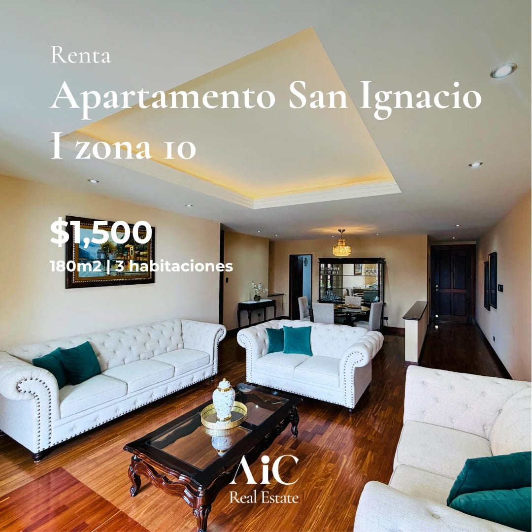 Apartamento en Renta, Edif. San Ignacio I 180 MTS2, 3 Dormitorios, Zon — Apartamento en Alquiler en San Ignacio, Zona 10, Guatemala, Ciudad — foto 1 de 17