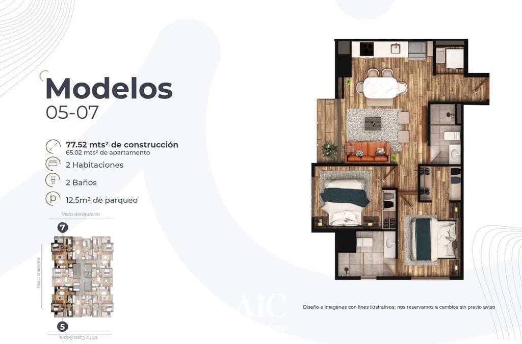 Apartamento en Venta por Cesión de Derechos Amalfi Zona 14 — Apartamento en Venta en Zona 14, Guatemala, Ciudad — foto 5 de 6