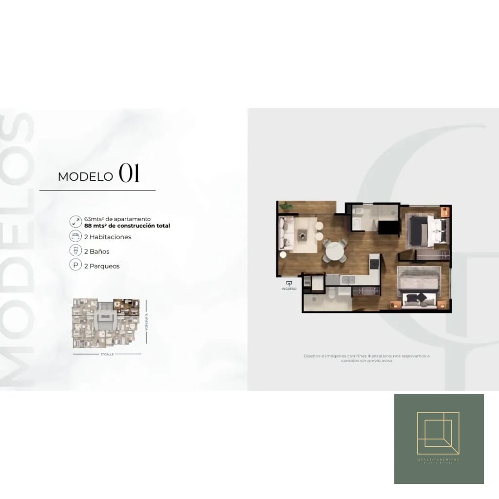 Exclusivos Apartamentos en Venta en Casa Fiore, Zona 10 — Apartamento en Venta en Zona 10, Guatemala, Ciudad — foto 1 de 10