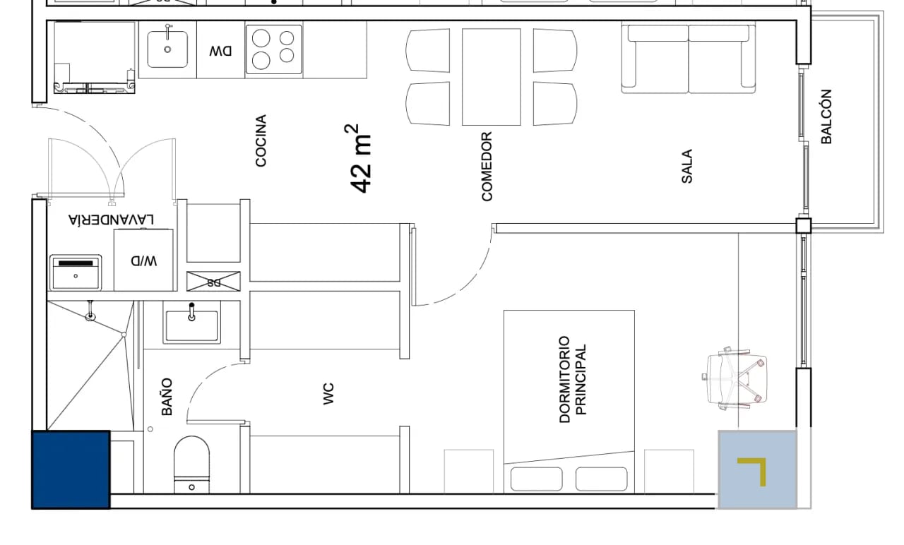 Apartamento en venta de 1 habitación en zona 15 Vista Hermosa 1 — Apartamento en Venta en Vista Hermosa I, Zona 15, Guatemala, Ciudad — foto 1 de 13