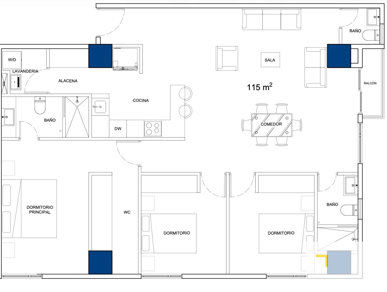 Apartamento en venta de 3 habitaciones en zona 15 Vista Hermosa 1 — Apartamento en Venta en Vista Hermosa I, Zona 15, Guatemala, Ciudad — foto 1 de 12