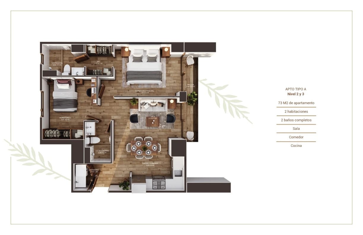 Apartamento Venta Abitare zona 13 2 habitaciones — Apartamento en Venta en Zona 13, Guatemala, Ciudad — foto 9 de 9