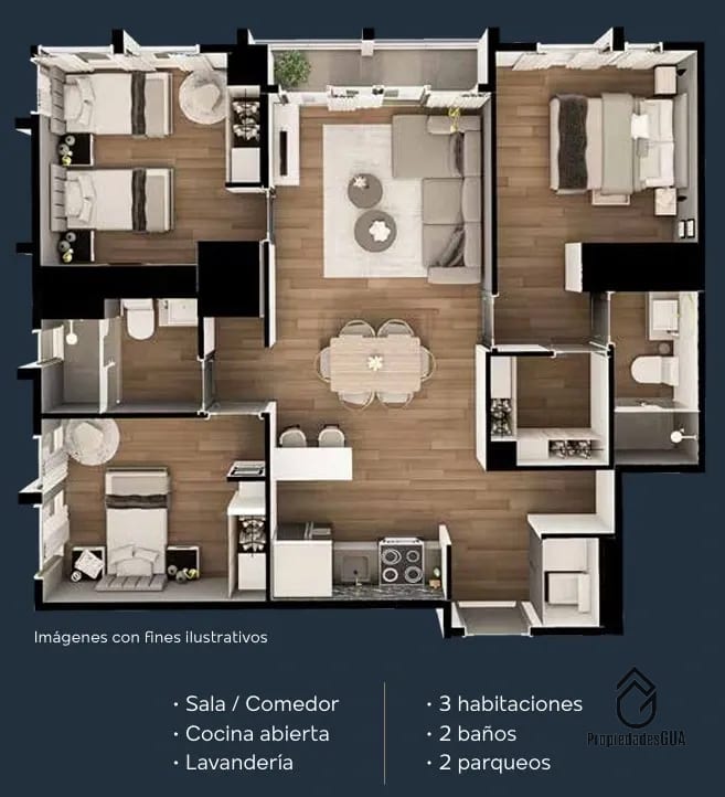 Apartamento para estrenar con acabados refinados — Apartamento en Venta en Zona 10, Guatemala, Ciudad — foto 4 de 12