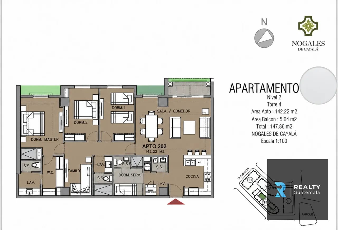 RENTO Apartamento Nogales, Cayalá PARA ESTRENAR! — Apartamento en Alquiler en Nogales de Cayalá, Zona 16, Guatemala, Ciudad — foto 11 de 11