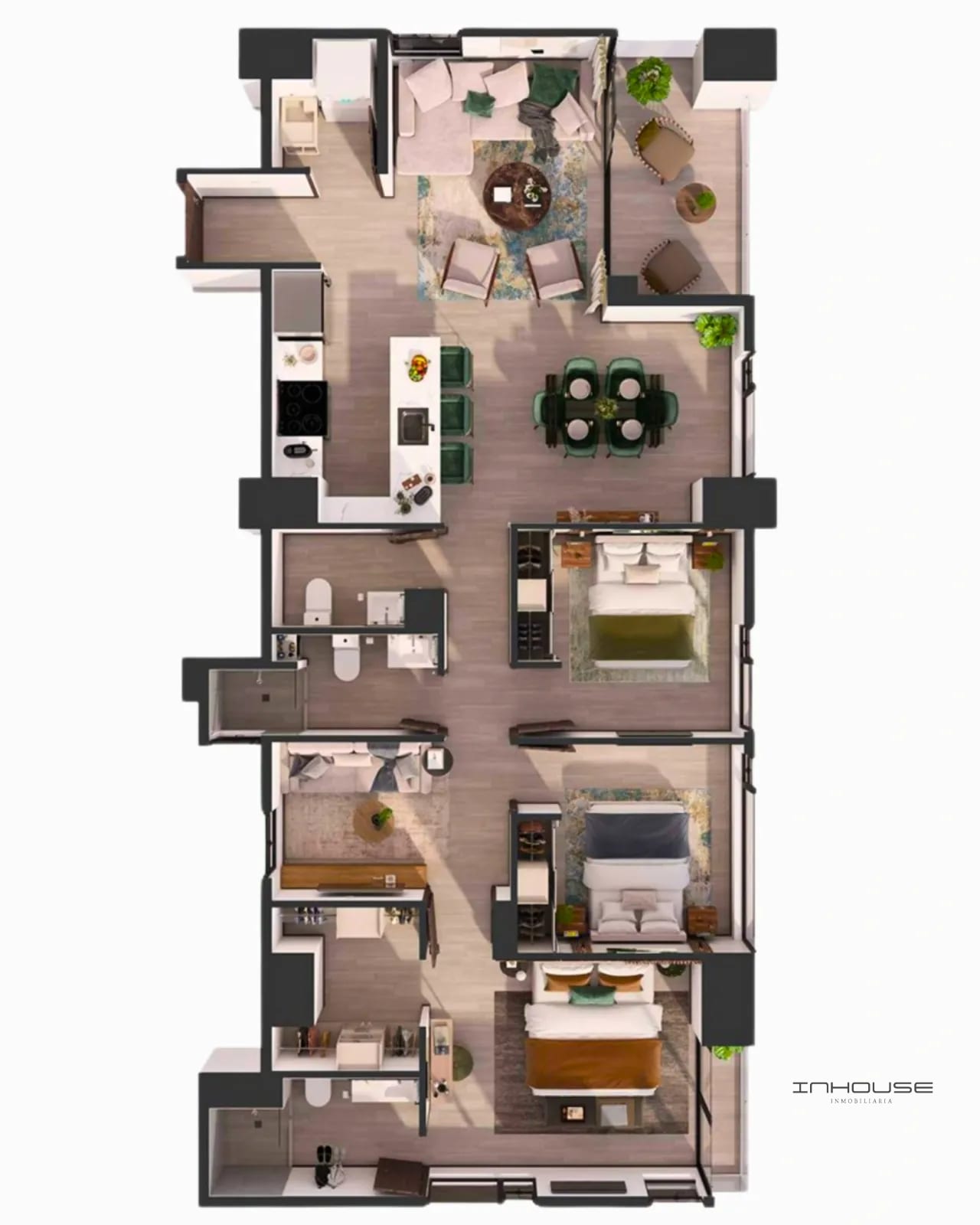 Apartamento en Renta Zona 13, Verdú - para Estrenar — Apartamento en Alquiler en Verdú, Zona 13, Guatemala, Ciudad — foto 3 de 10