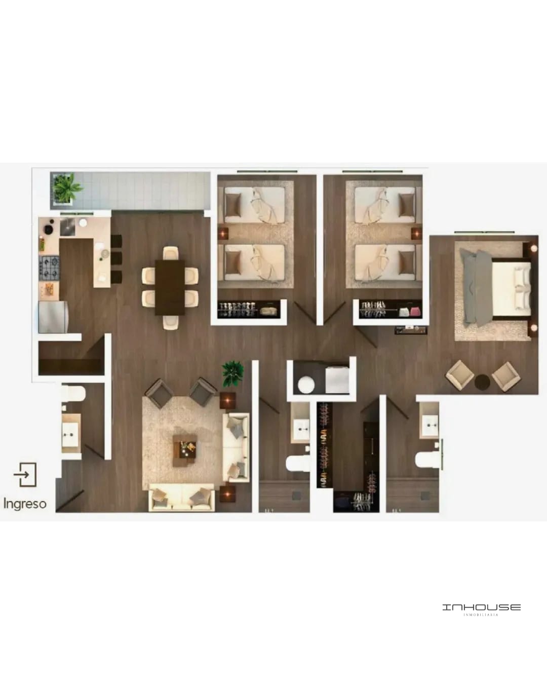 Apartamento en Renta en Zona 14 con Balcón — Apartamento en Alquiler en Segheria, Zona 14, Guatemala, Ciudad — foto 11 de 12