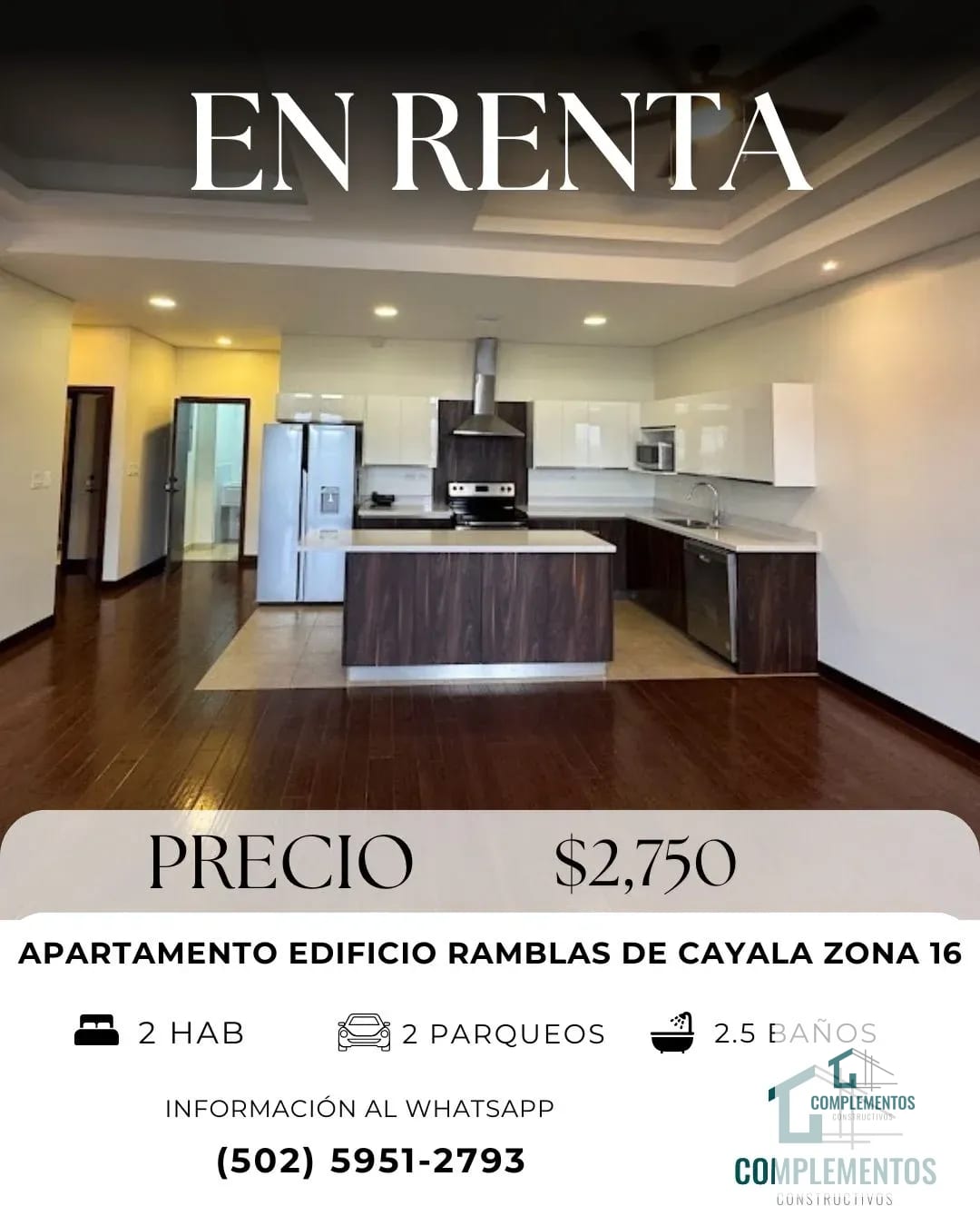 Ramblas de Cayala, Apartamento en Renta Zona 16 — Apartamento en Alquiler en Ramblas de Cayalá, Zona 16, Guatemala, Ciudad — foto 1 de 11