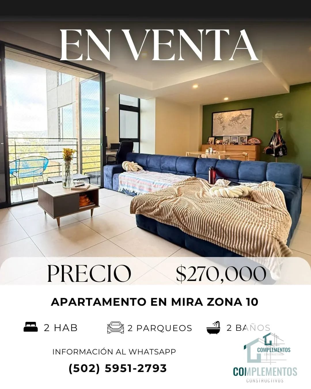 Mira, Apartamento en Venta Zona 10 — Apartamento en Venta en Mira, Zona 10, Guatemala, Ciudad — foto 1 de 11