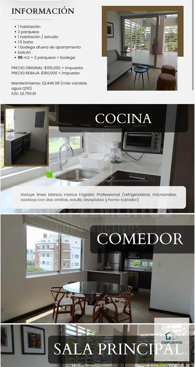 Ferrara 10, Apartamento en Venta zona 10 — Apartamento en Venta en Ferrara 10, Zona 10, Guatemala, Ciudad — foto 3 de 4