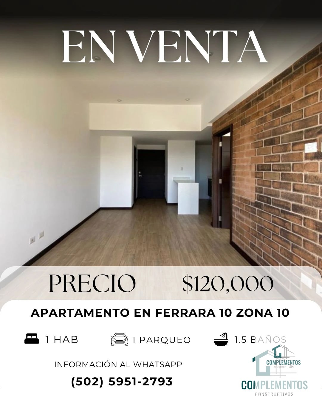 Ferrara 10, Apartamento en Venta zona 10 — Apartamento en Venta en Ferrara 10, Zona 10, Guatemala, Ciudad — foto 1 de 6