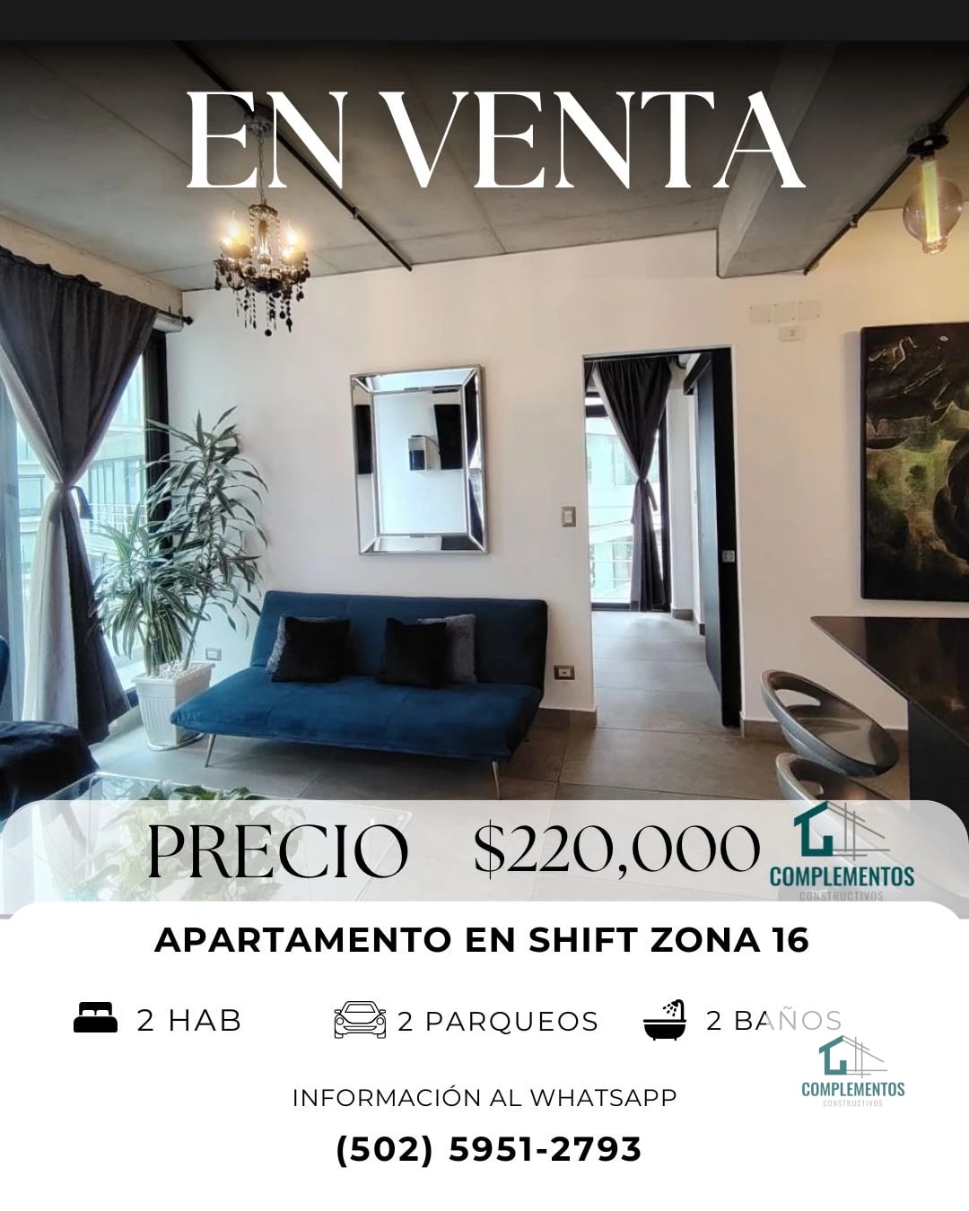 Shift Cayala, Apartamentos en venta Zona 16, 2hab. 70 m2 — Apartamento en Venta en shift cayala, Zona 16, Guatemala, Ciudad — foto 1 de 10