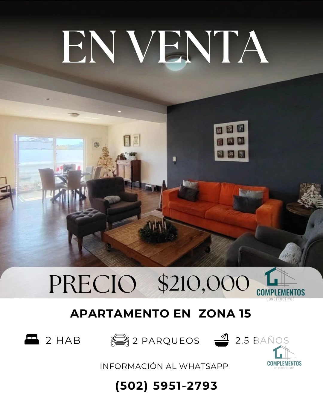 Colonia Tecún Umán, Apartamento en Venta Zona 15 VHI, 2hab. 136 m2 — Apartamento en Venta en Vista Hermosa I, Zona 15, Guatemala, Ciudad — foto 1 de 9