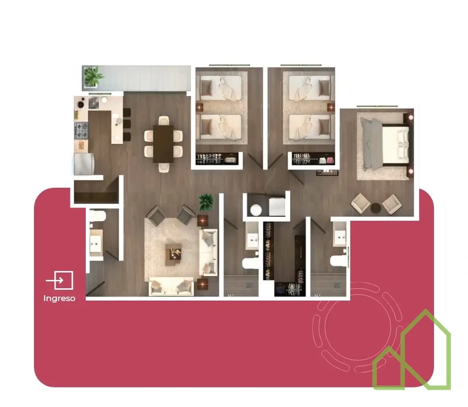Apartamento con jardín, Primer nivel , Plaza Segheria zona 14 — Apartamento en Venta en La Villa, Zona 14, Guatemala, Ciudad — foto 7 de 7