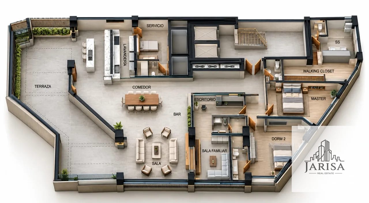 Espectacular Penthouse en Renta — Apartamento en Alquiler en Zona 4, Guatemala, Ciudad — foto 6 de 7