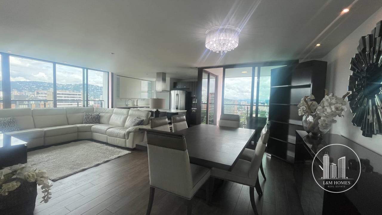 Lindo Apartamento amueblado zona 10 — Apartamento en Alquiler en Zona 10, Guatemala, Ciudad — foto 1 de 9