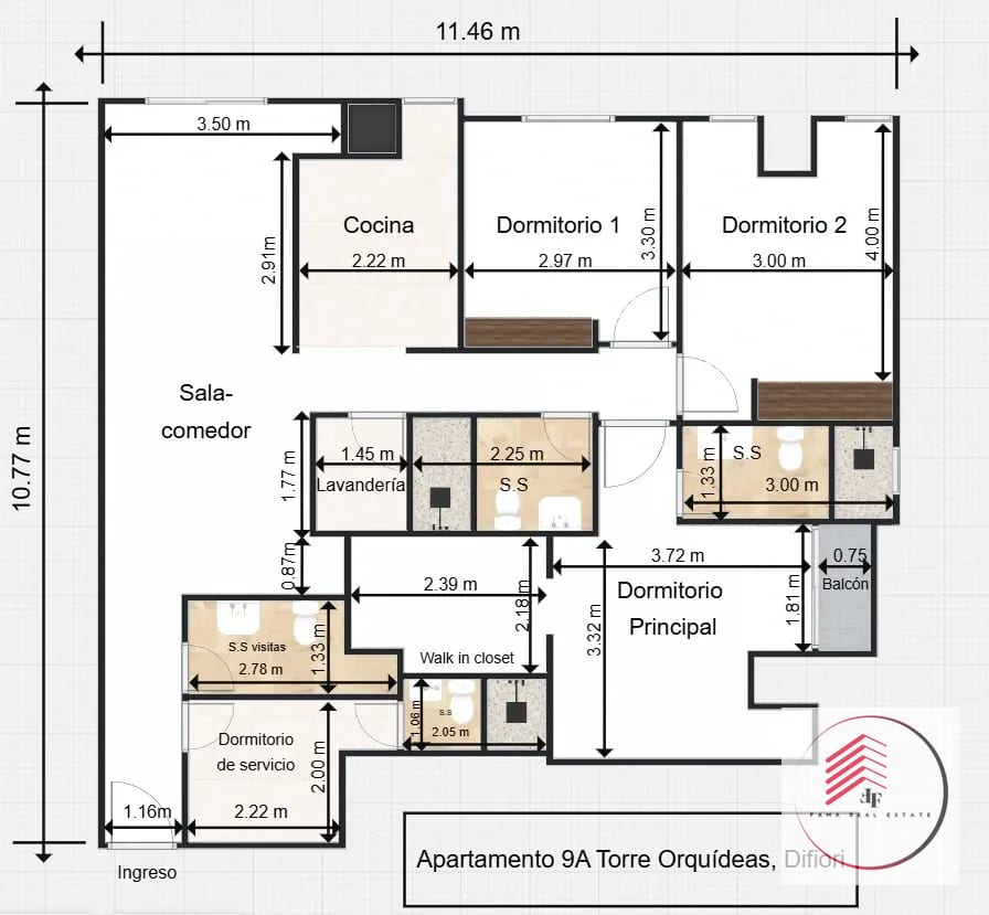 Renta de Hermoso Apartamento en Edificio Di Fiori Zona 7 Mateo Flores — Apartamento en Alquiler en Di Fiori, Zona 7, Guatemala, Ciudad — foto 17 de 17