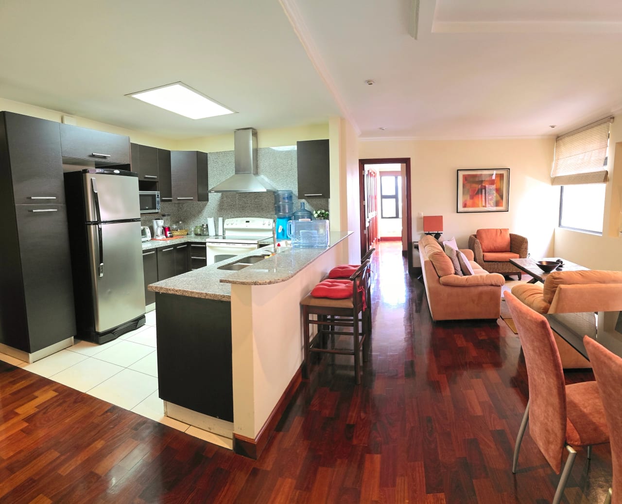 Alquiler de apartamemto amueblado en zona 14, Un dormitorio — Apartamento en Alquiler en San Patricio, Zona 14, Guatemala, Ciudad — foto 1 de 8