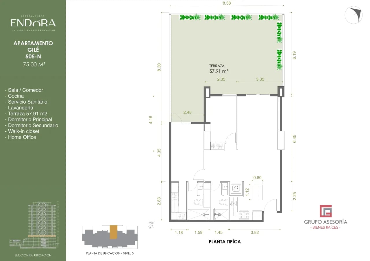 Venta de Cesión de Derechos | Apartamento Tipo Gilé | Zona 11 — Apartamento en Venta en Endóra, Zona 11, Guatemala, Ciudad — foto 3 de 14
