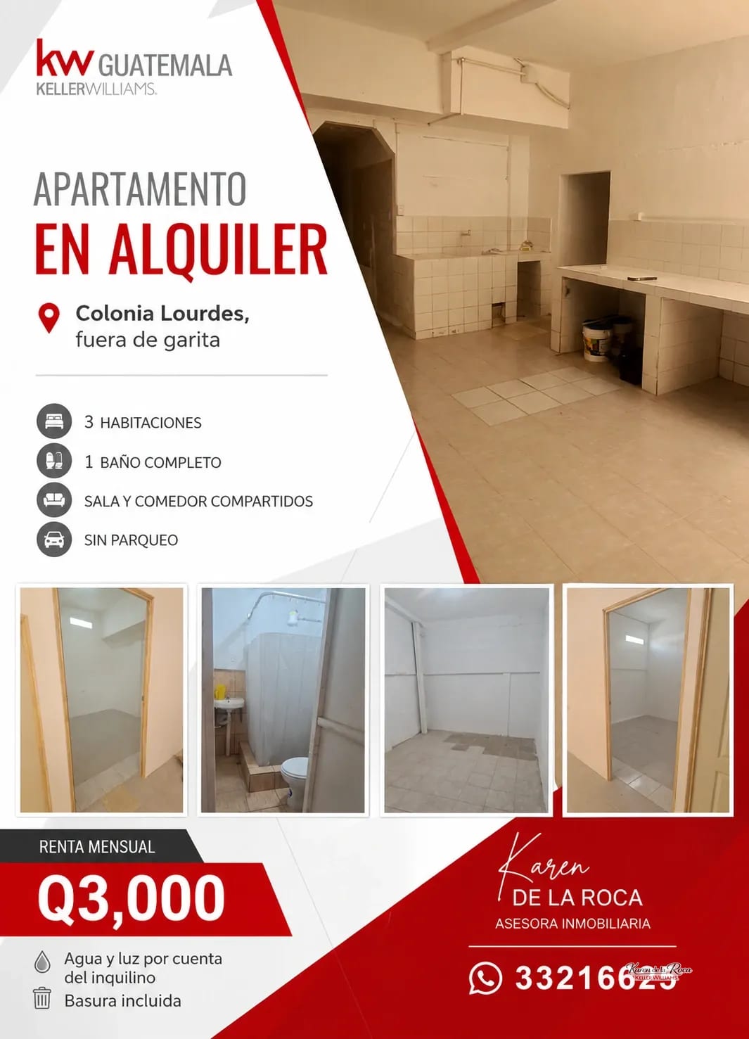 Apartamento Colonia Lourdes zona 16 — Apartamento en Alquiler en Lourdes, Zona 16, Guatemala, Ciudad — foto 1 de 6