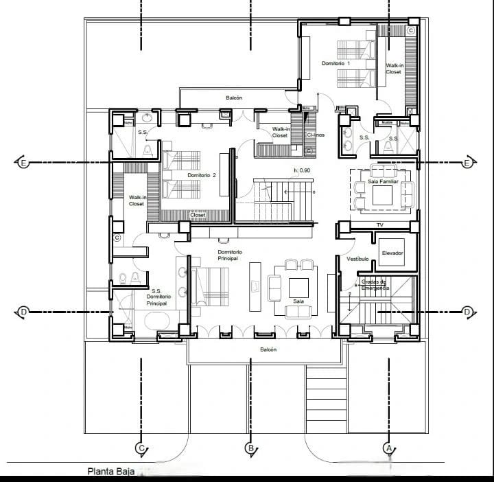 Apartamento en alquiler, Edificio Quinta Avenida, zona 14 — Apartamento en Alquiler en Quinta Avenida, Zona 14, Guatemala, Ciudad — foto 7 de 8