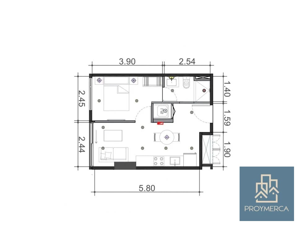 Apartamento en venta, Edificio Hessen, Zona 15 - 4