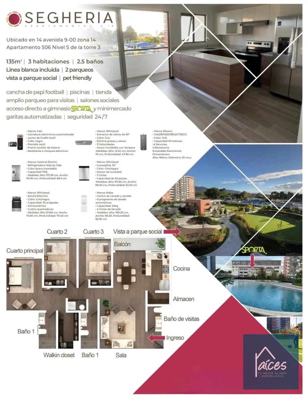Venta de Apartamento en SEGHERIA zona 14 — Apartamento en Venta en Zona 14, Guatemala, Ciudad — foto 10 de 10