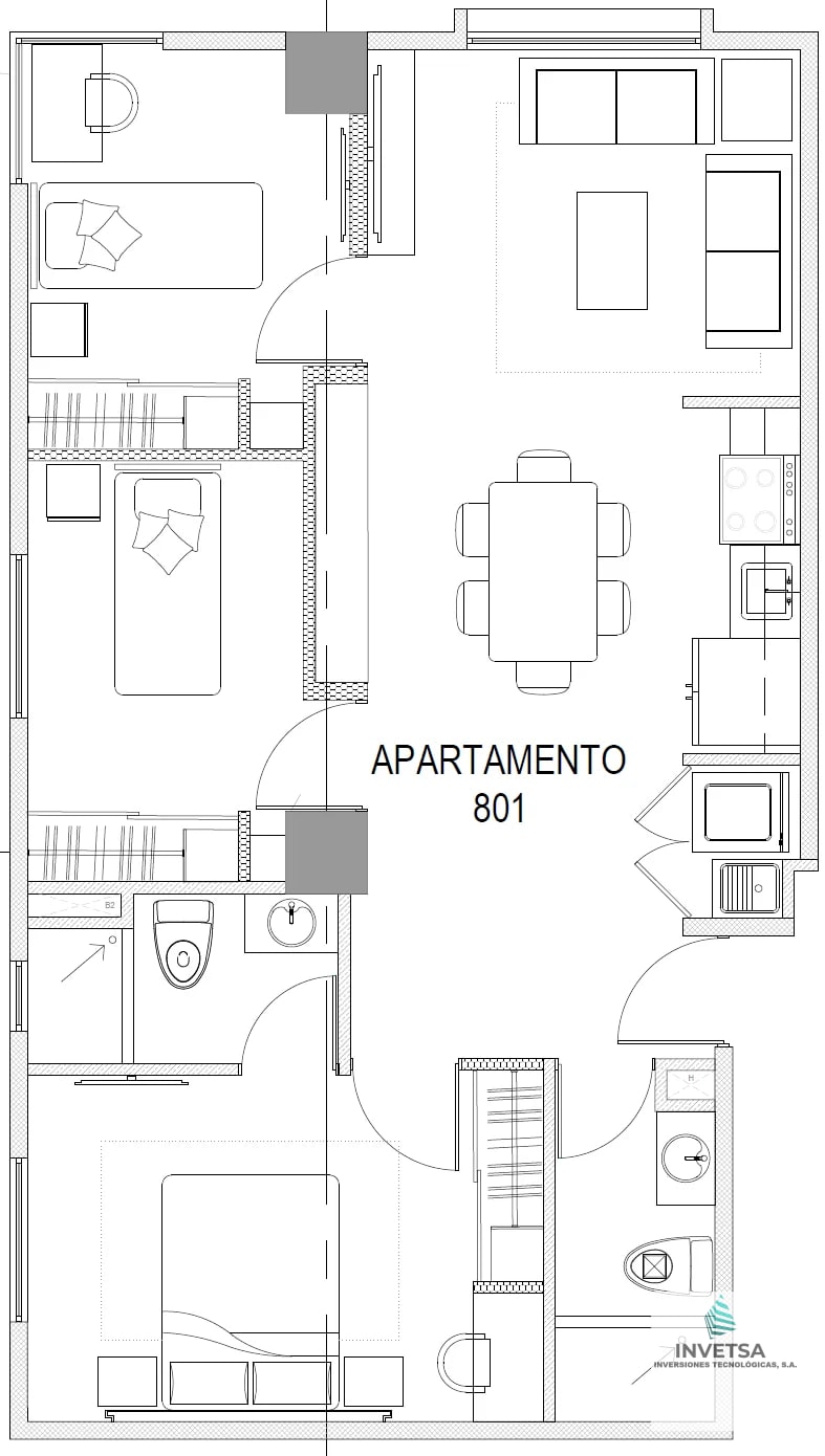 APARTAMENTO 3 DORMITORIOS ZONA 2 CIUDAD NUEVA - 17