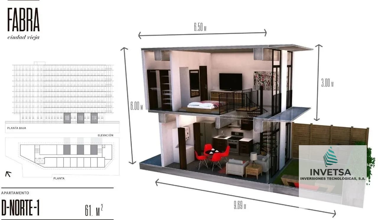 APARTAMENTO TIPO LOFT EN VENTA ZONA 10 FABRA — Apartamento en Venta en Fabra, Zona 10, Guatemala, Ciudad — foto 2 de 16