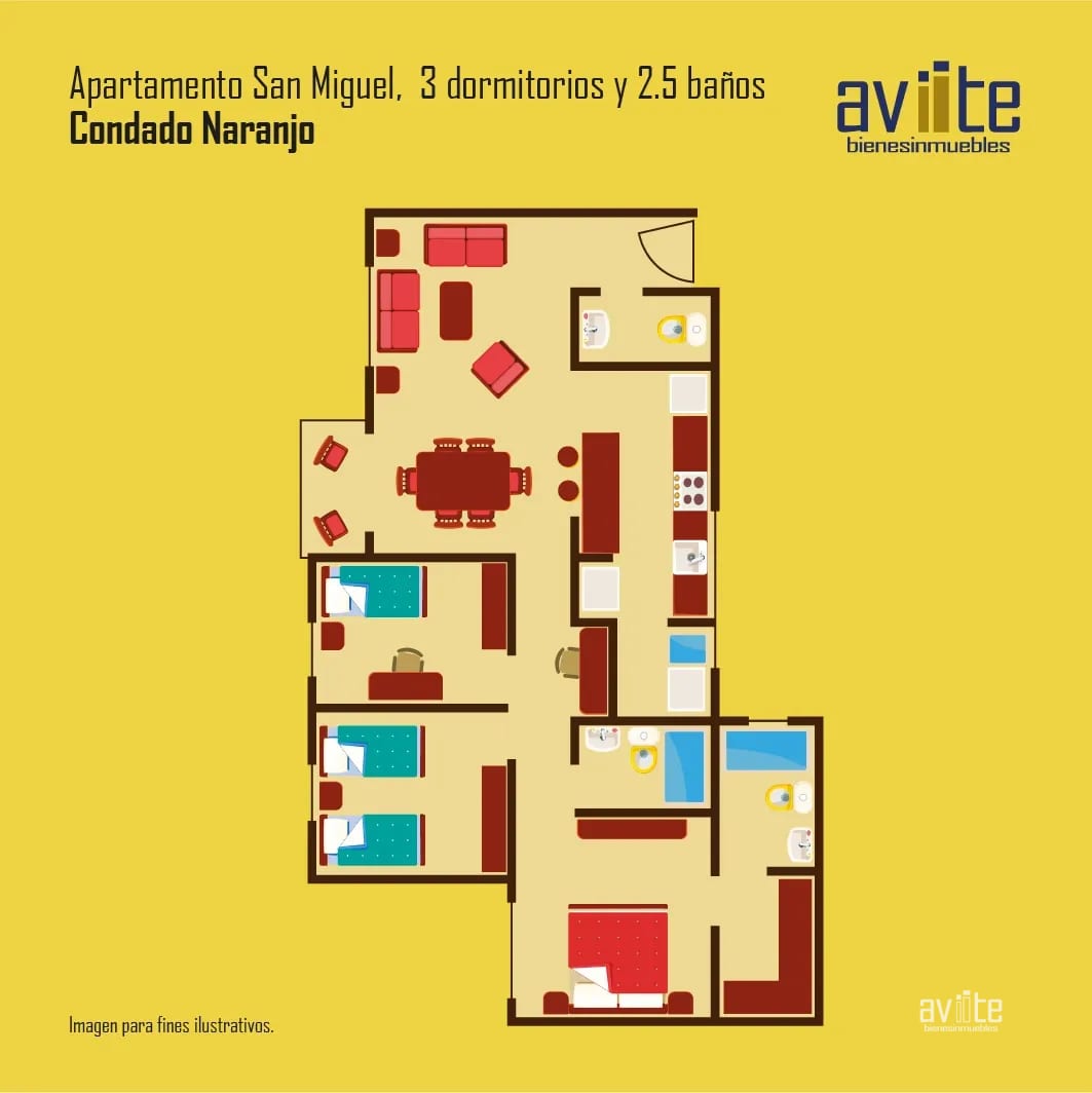 Apartamento con linea blanca, San Miguel, Condado Naranjo Q6,500 — Apartamento en Alquiler en Condado Naranjo, Zona 4 Mixco, Guatemala, Ciudad — foto 1 de 9