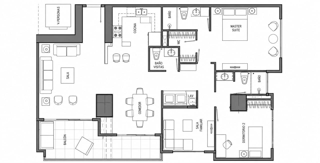 Apartamento en VENTA en LANTANA zona 14 — Apartamento en Venta en Lantana, Zona 14, Guatemala, Ciudad — foto 7 de 10