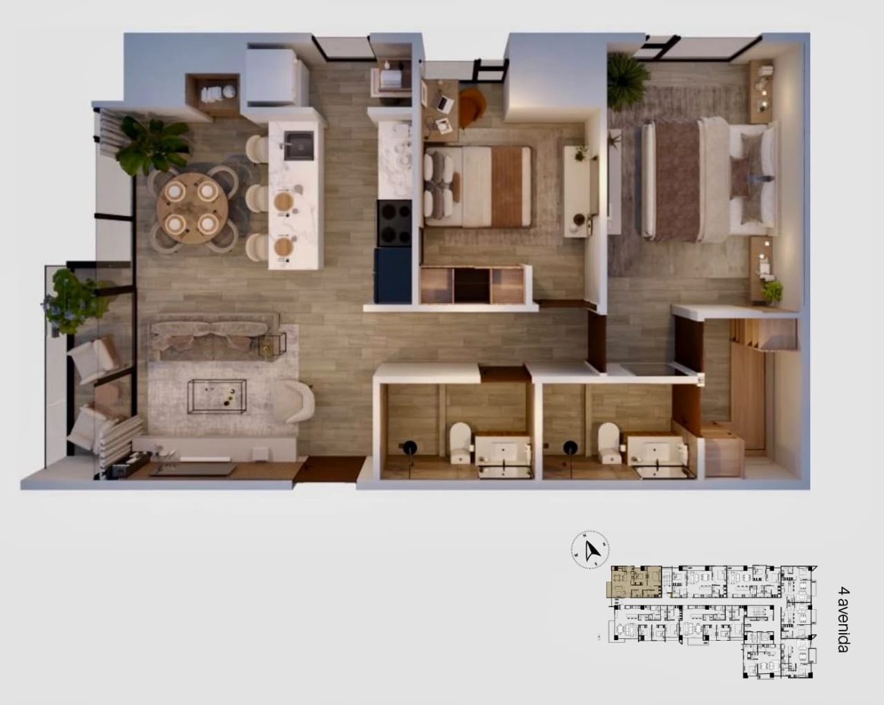 Apartamento en venta en Ankori zona 13 — Apartamento en Venta en Zona 10, Guatemala, Ciudad — foto 5 de 5