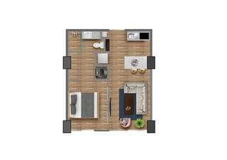 MODERNO APARTAMENTO CON BALCÓN EN VENTA, EDIFICIO QUO — Apartamento en Venta en Zona 4, Guatemala, Ciudad — miniatura 13 de 14