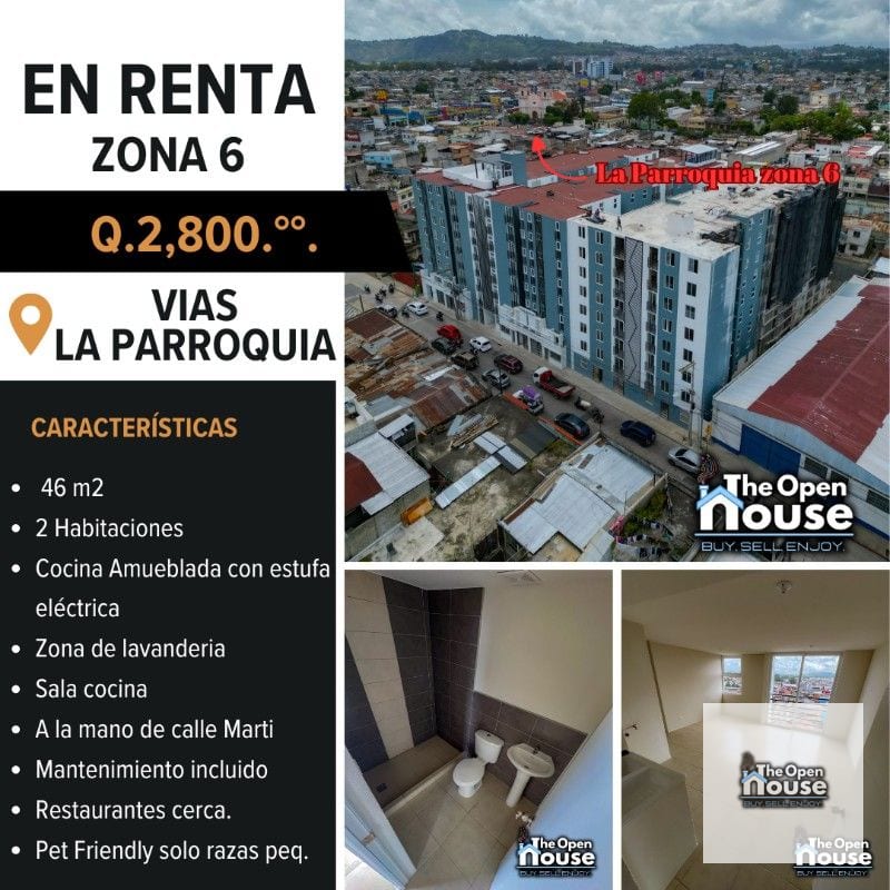 Apartamento En Renta zona 6 — Apartamento en Alquiler en Torre Martí, Zona 6, Guatemala, Ciudad — foto 3 de 12