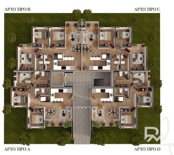 Vendo Apartamento Tipo " A y D " en Torre Paseo del Bosque - 3