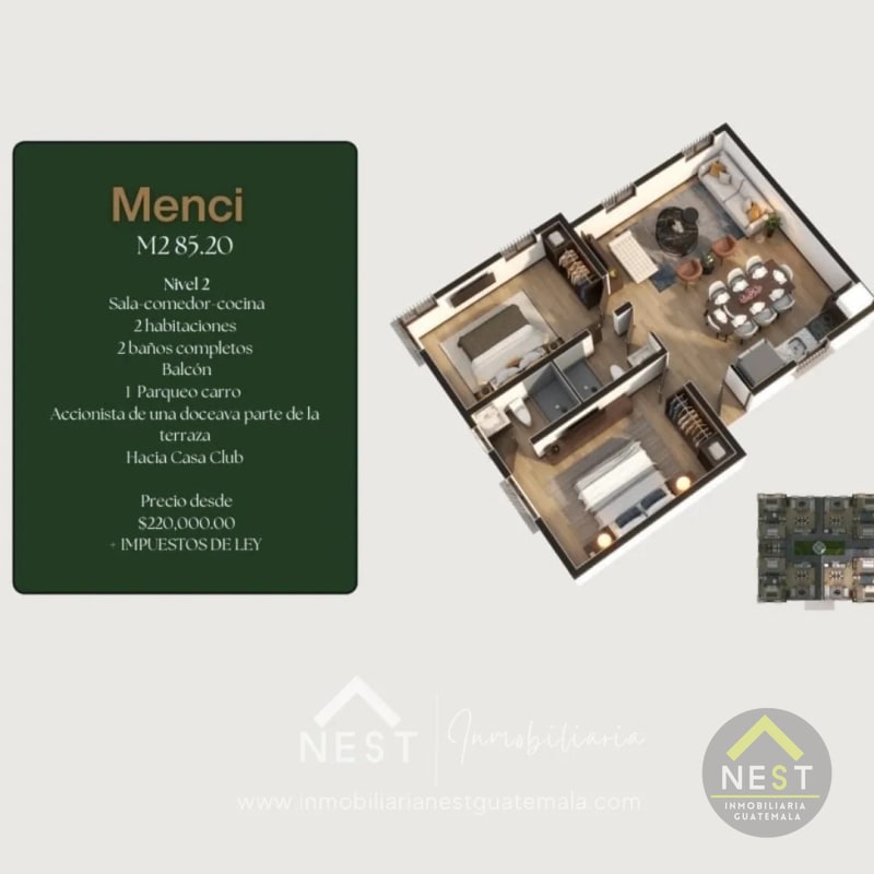Apartamentos de lujo y modernos en PRE VENTA a minutos de ANTIGUA - 14