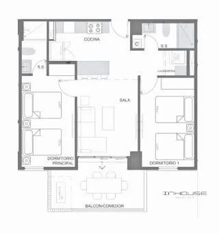 Apartamento en Venta Frente al Mar en Planos — Apartamento en Venta en Damare, Puerto San José, Escuintla — miniatura 4 de 6