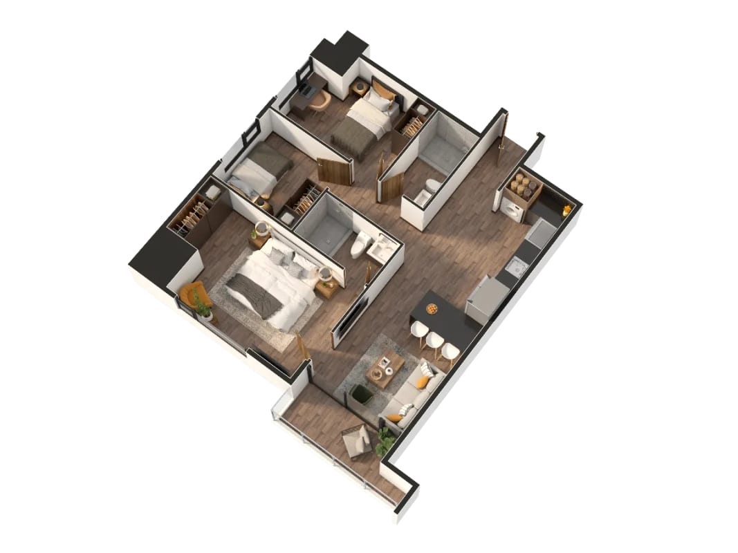Apartamento Nuevo de 3 Habitaciones en Venta Zona 11 Mariscal — Apartamento en Venta en Zona 11, Guatemala, Ciudad — foto 2 de 8