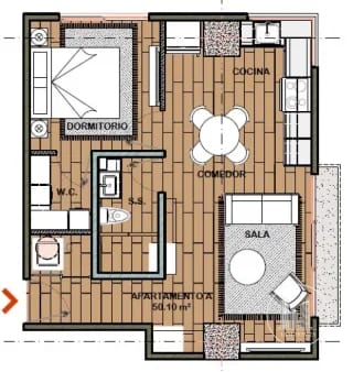 APARTAMENTO EN RENTA ZONA 15 VH1 — Apartamento en Alquiler en Cassia, Zona 15, Guatemala, Ciudad — miniatura 2 de 10