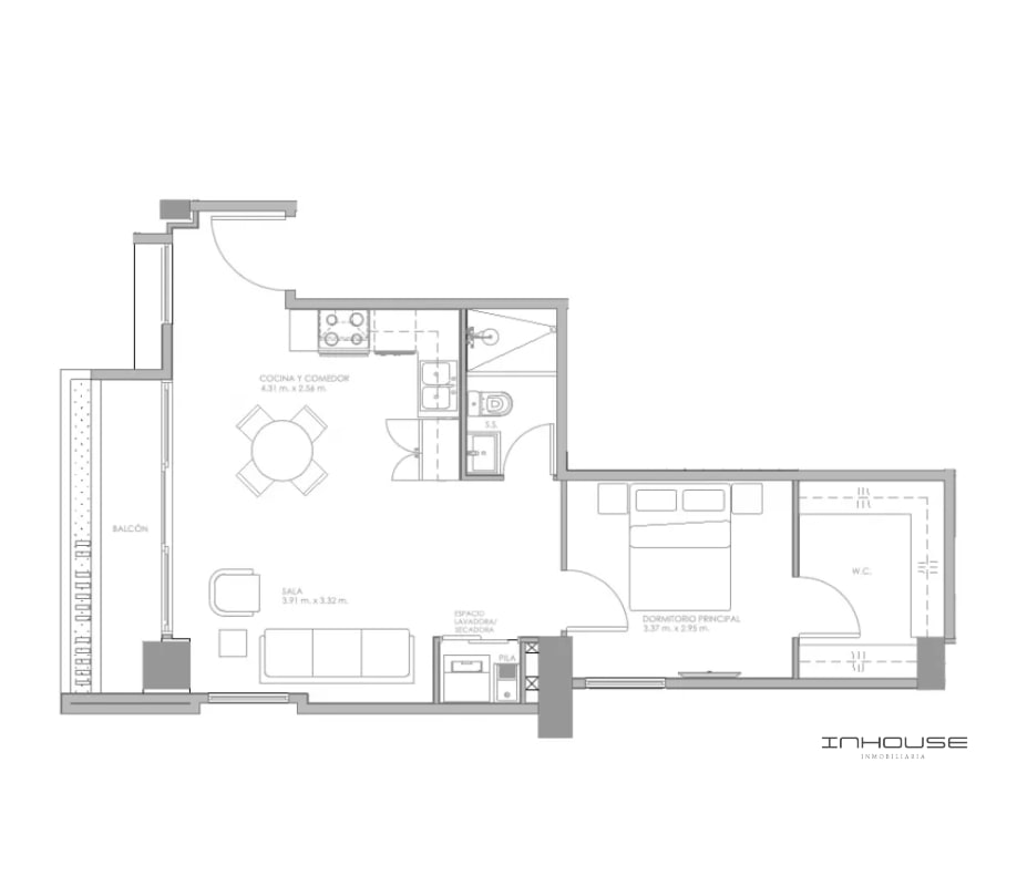 APARTAMENTO EN VENTA ZONA 15 VH1 EN PLANOS - 4