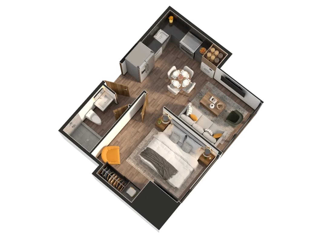 Apartamento Nuevo en Venta 1 Habitación Zona 11 Mariscal — Apartamento en Venta en Zona 11, Guatemala, Ciudad — foto 2 de 7